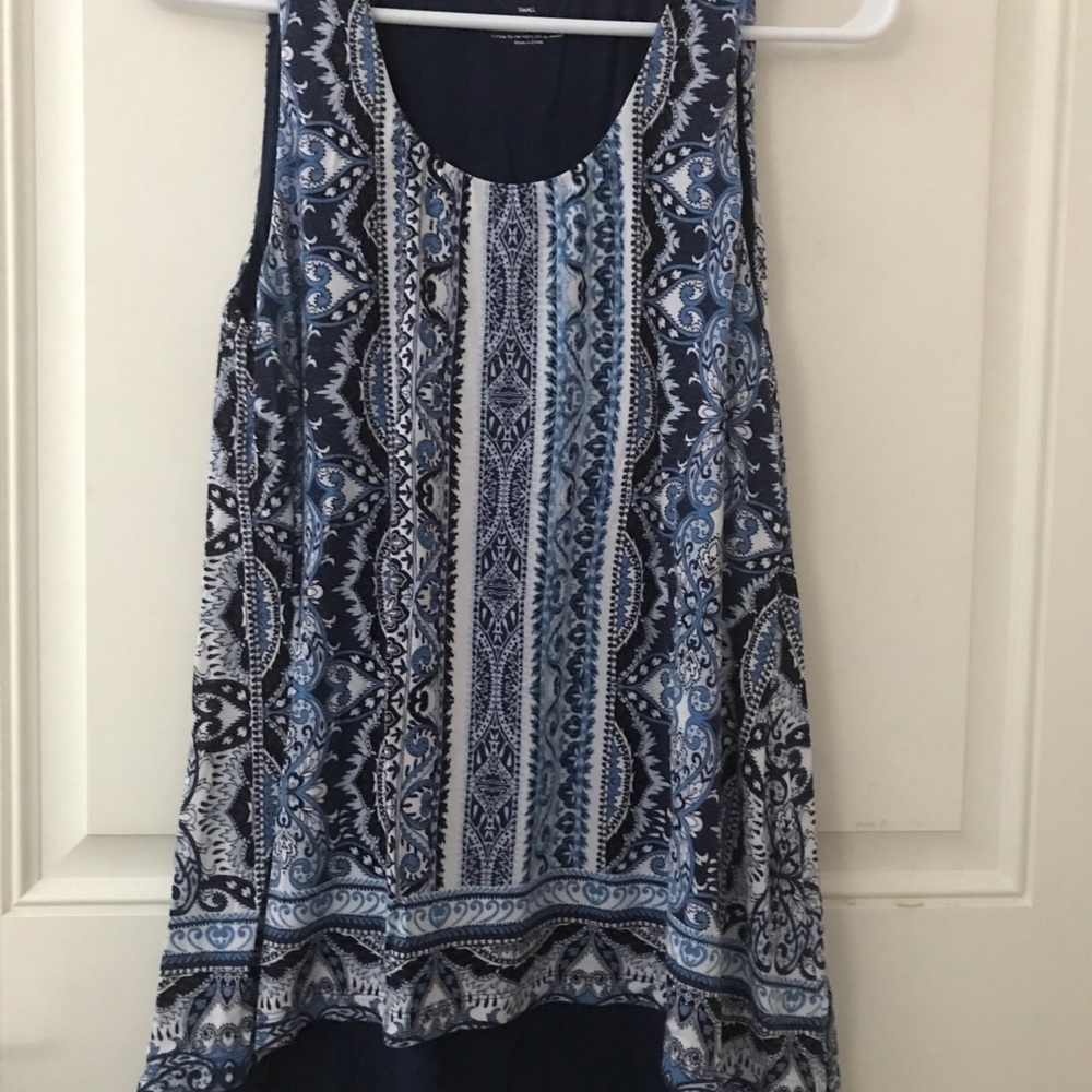 Soma Blue Tunic Top Size S